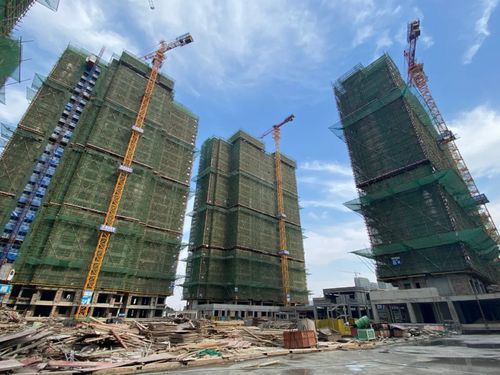 美好如約 漸入 家 境 一區(qū)單體住宅全面驗收中 工程掃尾倒計